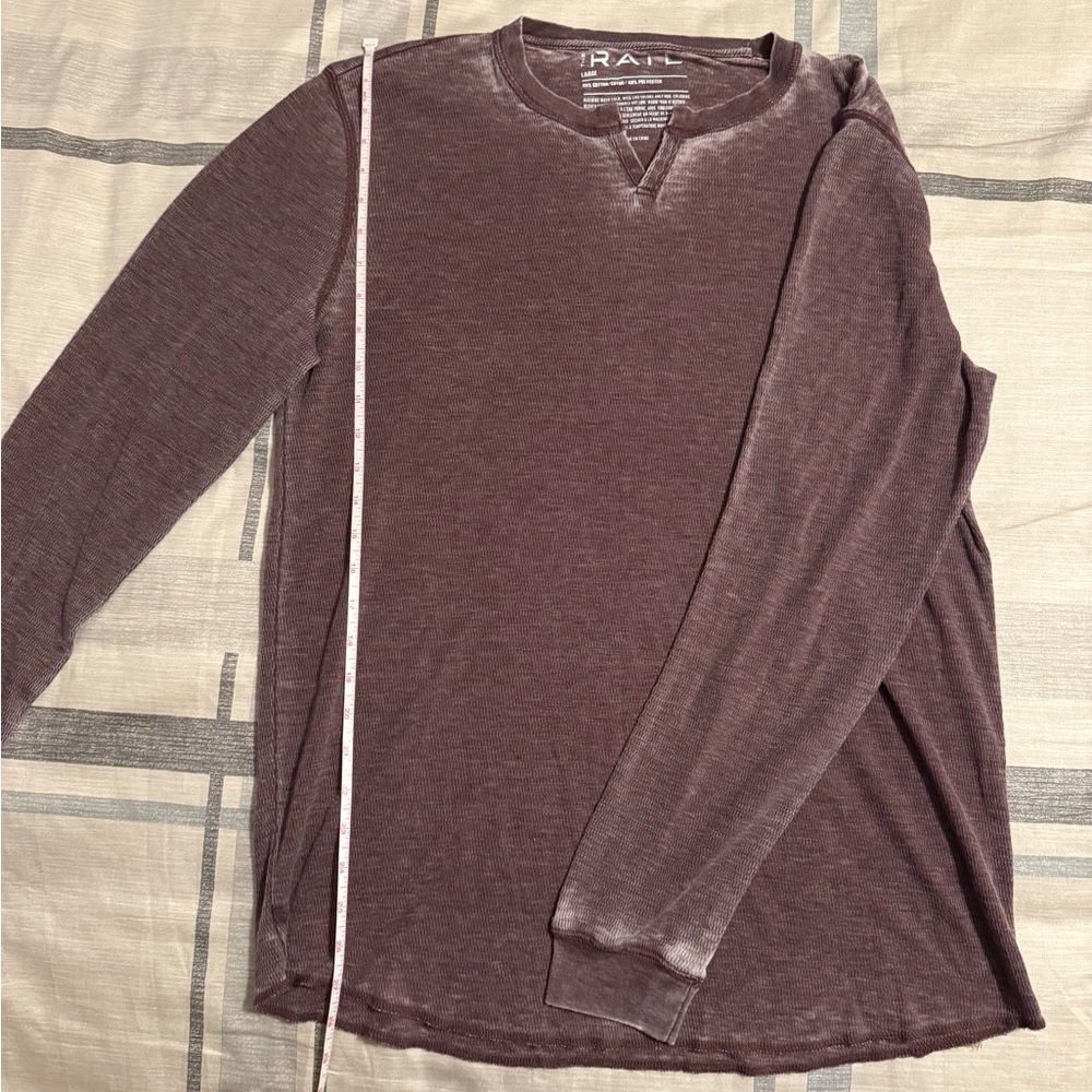 The Rail long sleeve t-shirt Large (maroon-ish color)